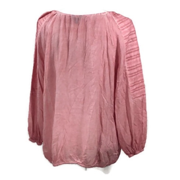Floryday Pink Boho Blouse Size Small NWT - Picture 5 of 6